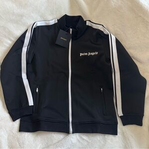Palm Angels Black and White Varsity Jacket